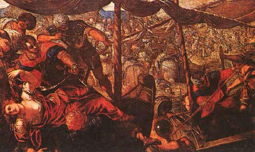 Jacopo Robusti Tintoretto Battle Sweden oil painting art
